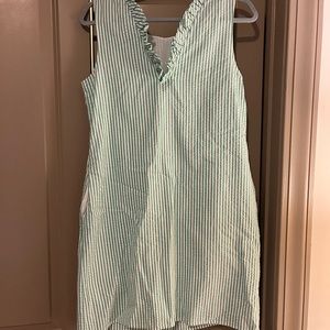 Mint Seersucker Dress